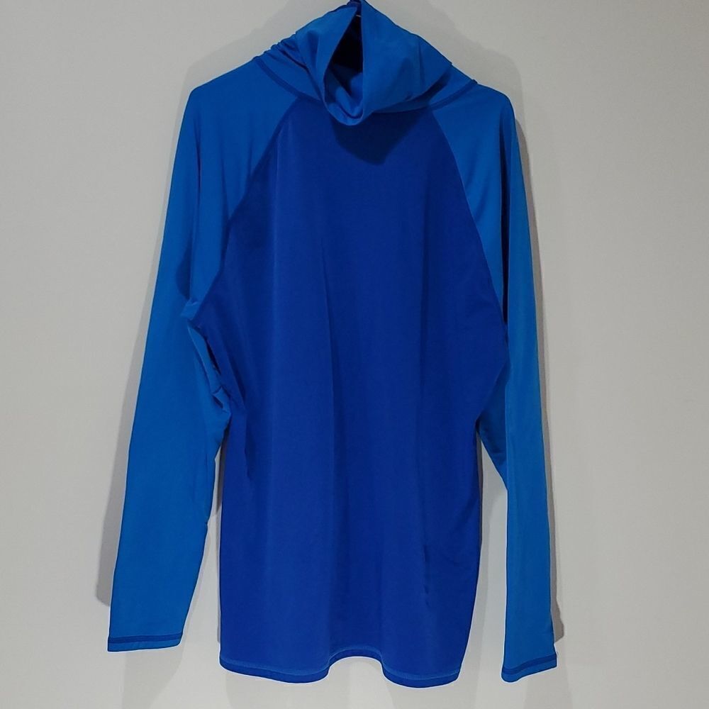 𝅺champion Blue XXL athletic turtleneck jacket